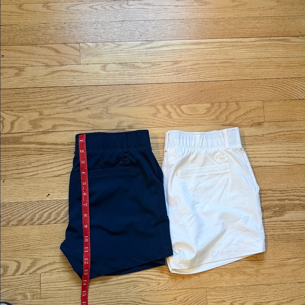 3 Pair of Under Armour Women's Athletic Shorts - Navy, White, and Black - Picture 4 of 9